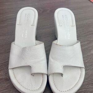 Donald J. Pliner Women's Cream Mules